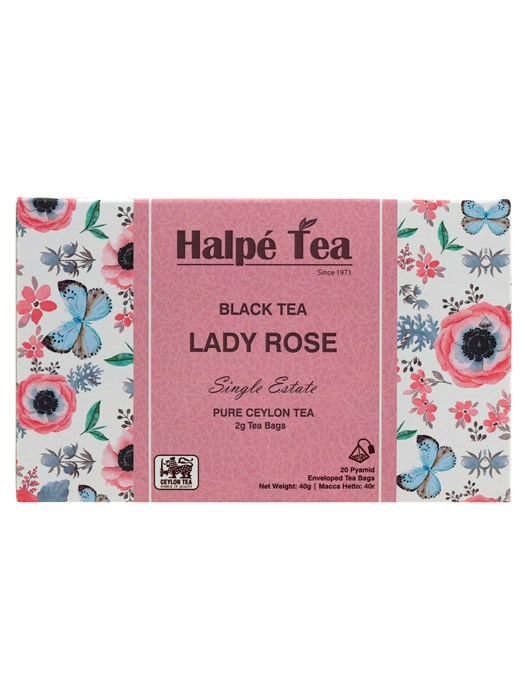 Чай черный с лепестками розы Halpe Tea в пирамидках - фото 11477