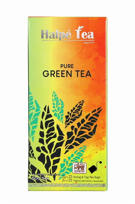 Чай зеленый байховый Halpe Tea 25пак. - фото 11549