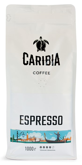 Кофе жареный в зернах CARIBIA Espresso, 1000г - фото 11661