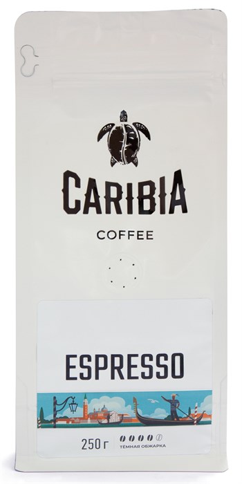 Кофе жареный в зернах CARIBIA Espresso, 250г - фото 11686