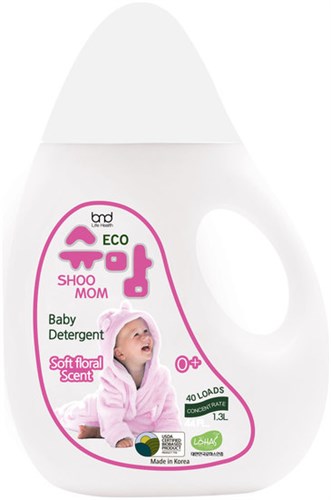 Shoomom baby detergent Floral 1,3L Эко гель для стирки детского белья с цветочным ароматом B&D - фото 9159