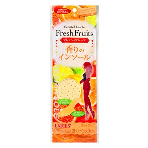 Стельки дезодорирующие с ароматом фруктов женские, 21-26 см