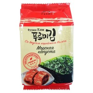 Морская капуста "Фурми Ким" со вкусом корейского кимчи, 5г