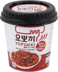 Hot&Spicy Topokki Токпокки Остро-пряный (рисовые палочки с соусом), стакан 120г