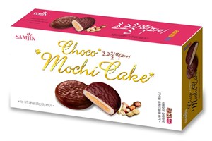 Choco Mochi Cake/Моти в шоколаде с арахисом 31г*6шт