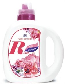 Кондиционер для белья GIEL концентрированный с ароматом розы / GIEL Fabric Softener Rose 1 л.