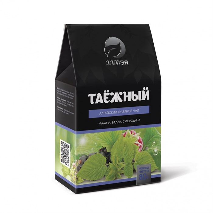 Травяной чай "Таёжный", 80 г (бадан, смородина, малина) 4607082852815 - фото 10085