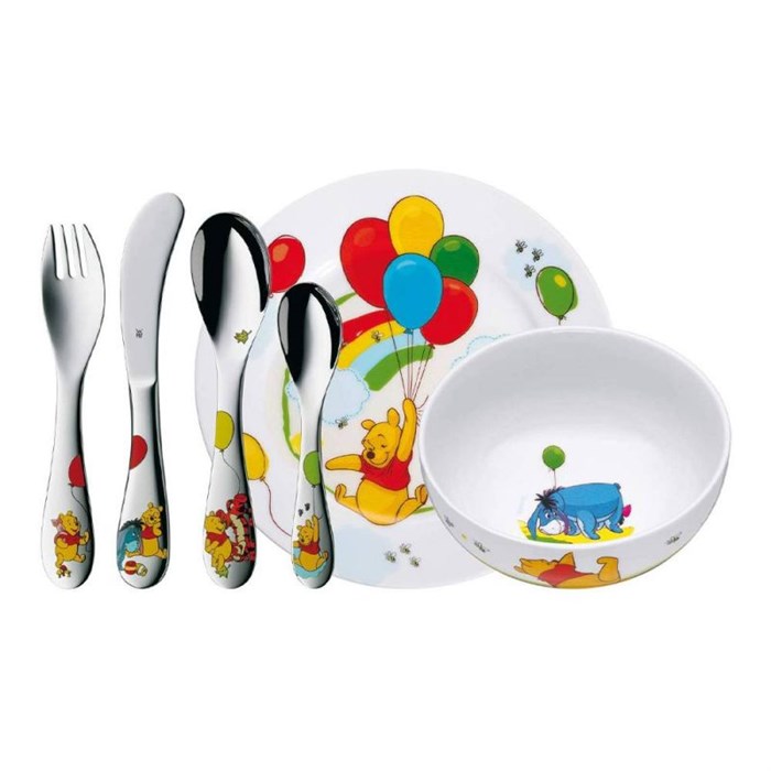 Набор детской посуды WMF 6 предметов Winnie the Pooh, Винни Пух 12.8350.9964 - фото 10818