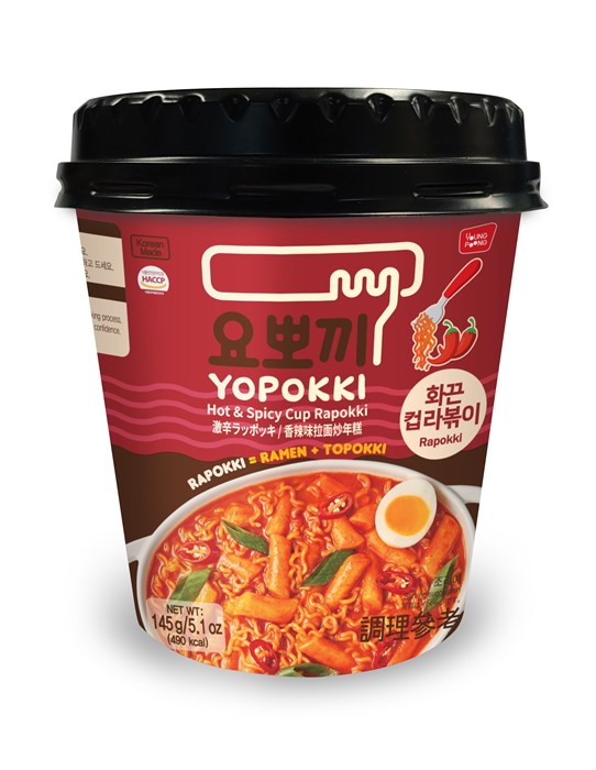 Hot & Spicy Cup Rapokki / Рапокки остро-пряные (рамен с рисовыми палочками), стакан 145г 3662 - фото 11145