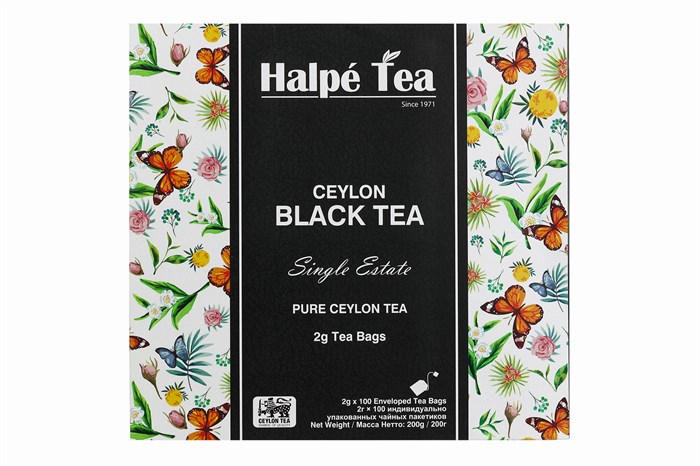 Чай черный цейлонский Halpe Tea в индивидуальной упаковке 100пак. 4796026981893 - фото 11518