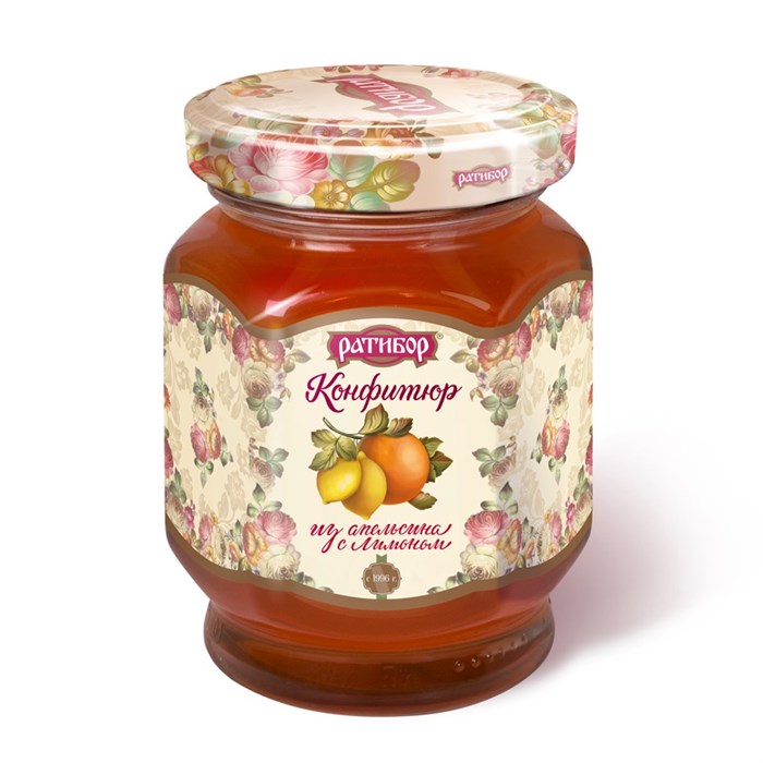 Конфитюр из апельсина с лимоном Ратибор350г. 4601842004131 - фото 11561