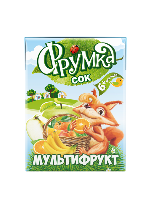 Сок мультифруктовый для питания детей раннего возраста, 0,2л «ФРУМКА» 3863 - фото 11702
