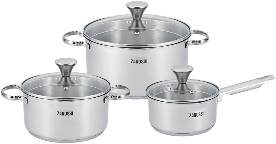 Набор посуды из нержавеющей стали Zanussi Padova ZCI01415AF - фото 6420