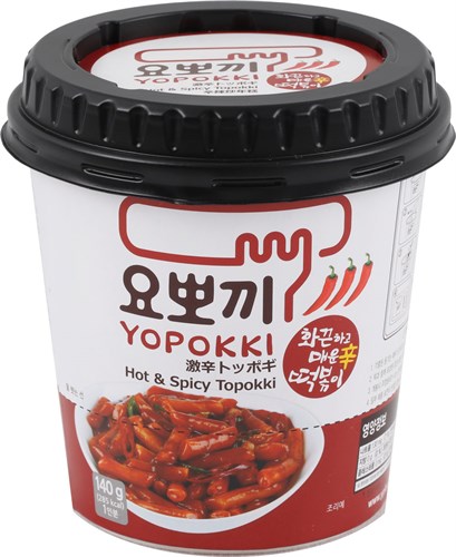 Hot&Spicy Topokki Токпокки Остро-пряный (рисовые палочки с соусом), стакан 120г 8809054400796 - фото 8674