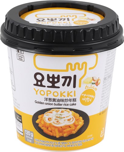 Golden onion butter Topokki Токпокки с маслом золотистого лука (рисовые палочки с соусом), стакан, 120г 8809054400536 - фото 8676