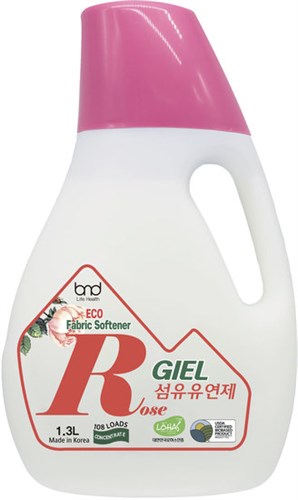 GIEL Fabric Softener Rose 1,3L эко кондиционер для белья с ароматом розы суперконцентрат B&D 8809361310801 - фото 9156
