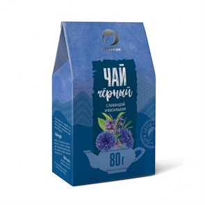 Чай черный с лавандой и васильком, 80 г 4670020491278