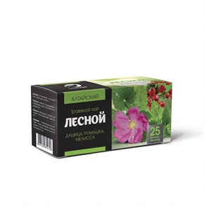Травяной чай "Лесной", 25 фильтр-пакетов по 1,2 г 4607082854758