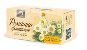 Травяной чай "Ромашка", 25 фильтр-пакетов по 1,2 г 4670020491971
