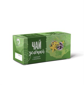 Чай зелёный с душицей и зверобоем, 20 фильтр-пакетов по 1,5 г 4670020491063