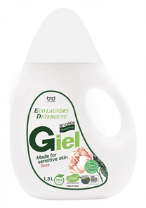 GIEL Super Power эко гель для стирки 1,3 л для чувствительной кожи с ароматом розы, суперконцентрат B&D 8809361310672