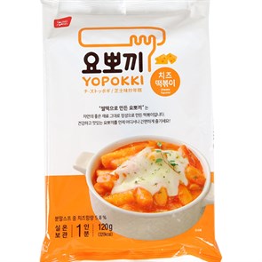Cheese Topokki Токпокки Сырный (рисовые палочки с соусом),120г 8809054400864