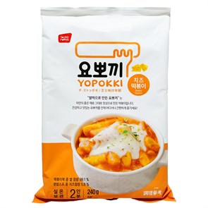 Cheese Topokki Токпокки Сырный (рисовые палочки с соусом), 240г 8809054409348