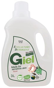"GIEL Super Power эко гель для стирки 3л для чувствительной кожи с ароматом розы, суперконцентрат" 3655
