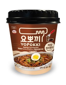 Jjajang Cup Rapokki / Рапокки с соусом Чачжан (рамен с рисовыми палочками), стакан 145г