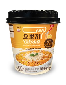 Cheese Cup Rapokki / Рапокки сырные (рамен с рисовыми палочками), стакан 145г 3663