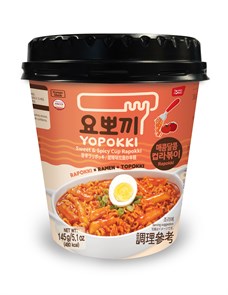 Sweet & Spicy Cup Rapokki / Рапокки сладко-острые (рамен с рисовыми палочками), стакан 145г 3664