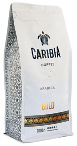 Кофе жареный в зернах CARIBIA Gold, 1000г new 4627186475927