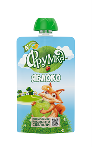Пюре из яблок для питания детей раннего возраста, 90г «ФРУМКА» 3868