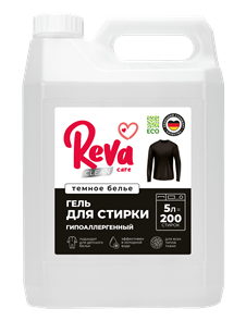 Гель для стирки темного белья REVA CARE. Концентрат, 5л