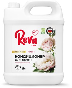 Кондиционер-ополаскиватель для белья Reva Care,Нежный пион, 5 л