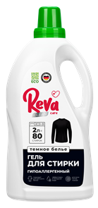 Гель для стирки темного белья Reva Care. Концентрат, 2 л 3906