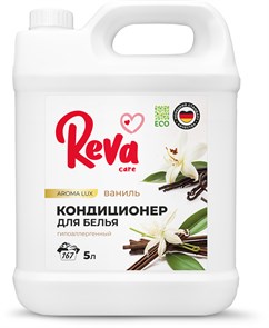 Кондиционер-ополаскиватель для белья Reva Care, AROMA LUX Ваниль, 5л