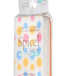 Губка для чистки ванн жесткая Spice CAN DO, 1 шт 4521006028059