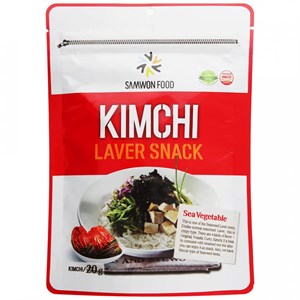 Обжаренные хлопья из морских водорослей Samwon Food Кимчи, 20г 8809144780357