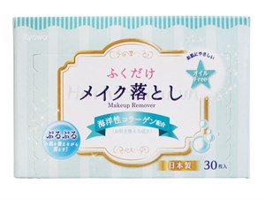 Салфетки влажные для снятия макияжа с морским коллагеном Kyowa Shiko, 30 шт 4969757126011