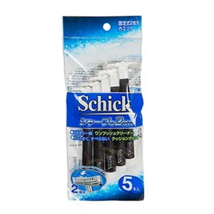 Бритвенный станок одноразовый Schick Japan с двумя лезвиями (для мужчин), 5 шт 4903601636974