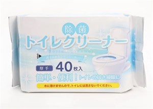 Салфетки влажные для уборки  туалета, 40 шт CS Ltd 4562176795013