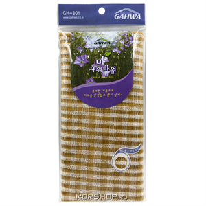 Массажная мочалка со льном Gahwa Norang 8804303302890