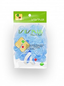 Круглая массажная мочалка «Bubble» (Blue) Norang 8804303306843