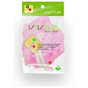 Круглая массажная мочалка «Bubble» (Pink) Norang 8804303306881