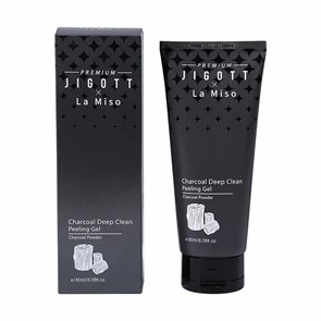 Premium Jigott&La Miso Глубоко очищающий отшелушивающий гель с углем К902